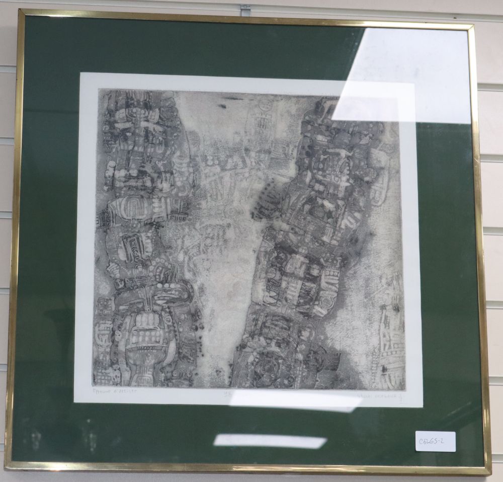 Schoichi Hasagawa, artist proof print, Michi, signed in pencil, 39 x 39cm
